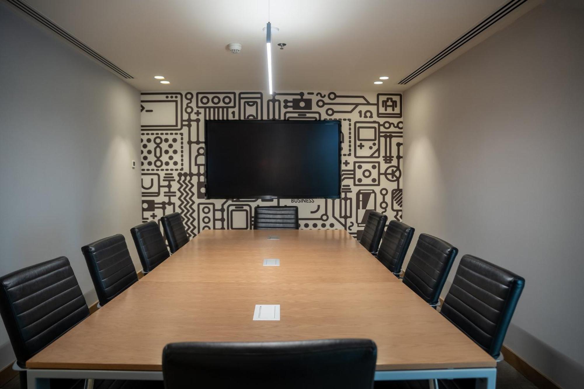 Fiesta Americana Viaducto Aeropuerto Mexico City Ngoại thất bức ảnh A meeting room at the company's headquarters in San Francisco